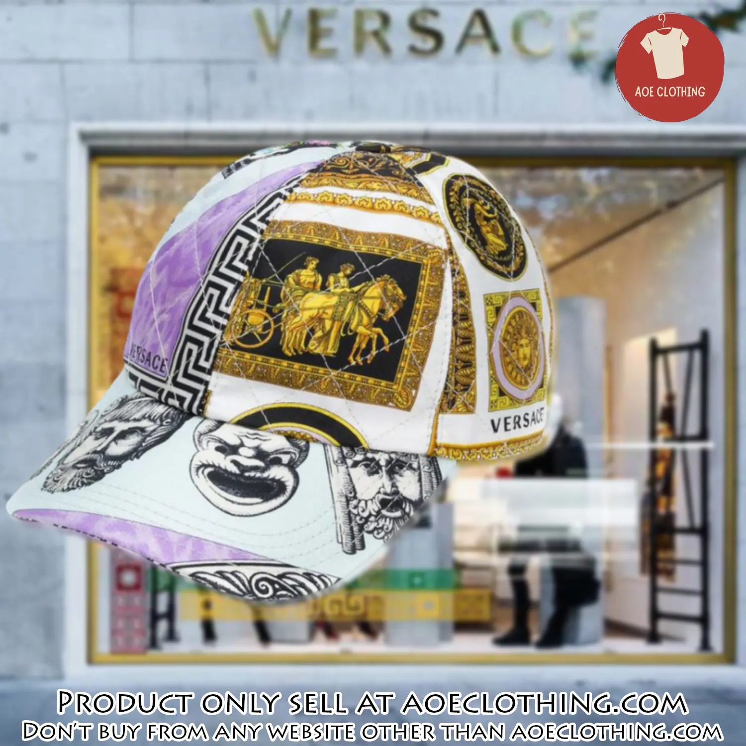 Versace luxury cap print 3d trending cap ctc1086 aoe1011028